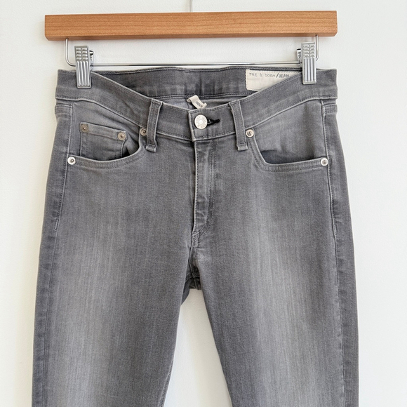 Rag & Bone Jean Skinny Buxton Grey Wash Women's Size 27 Stretch Denim Jeans - Picture 2 of 11